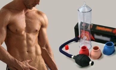 Pumpe zur Vergrößerung des männlichen Penis.